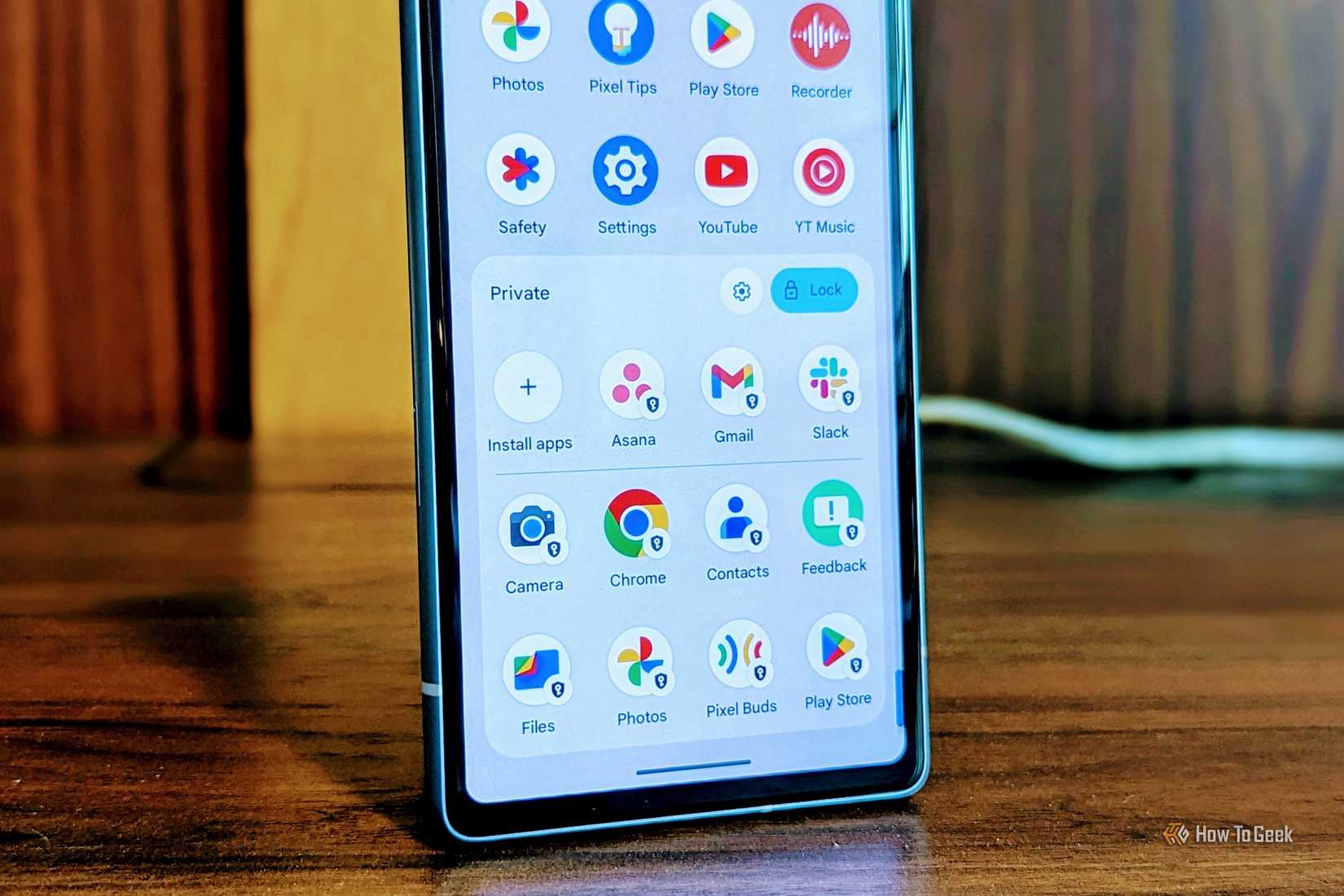 Google Pixel private space