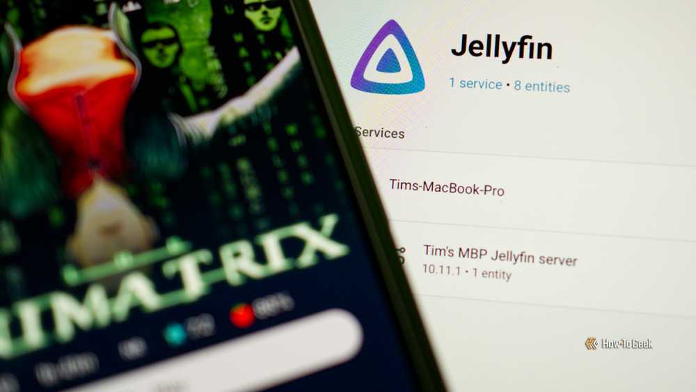 Jellyfin integrated with Home Assistant, ready to play media on an iPhone