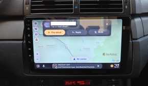 A message on an Android Auto screen.