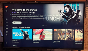 Movies in LG Channels on an LG TV.