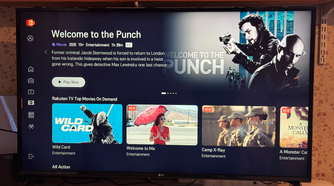 Movies in LG Channels on an LG TV.