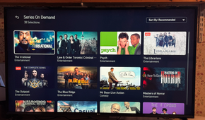 On demand TV series on LG Channels on an LG TV.