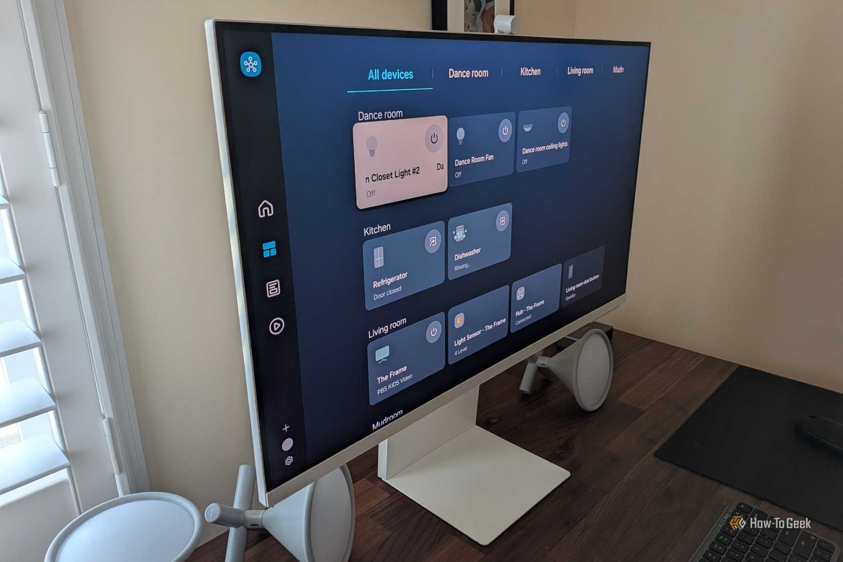 SmartThings on a Samsung M8 smart monitor.