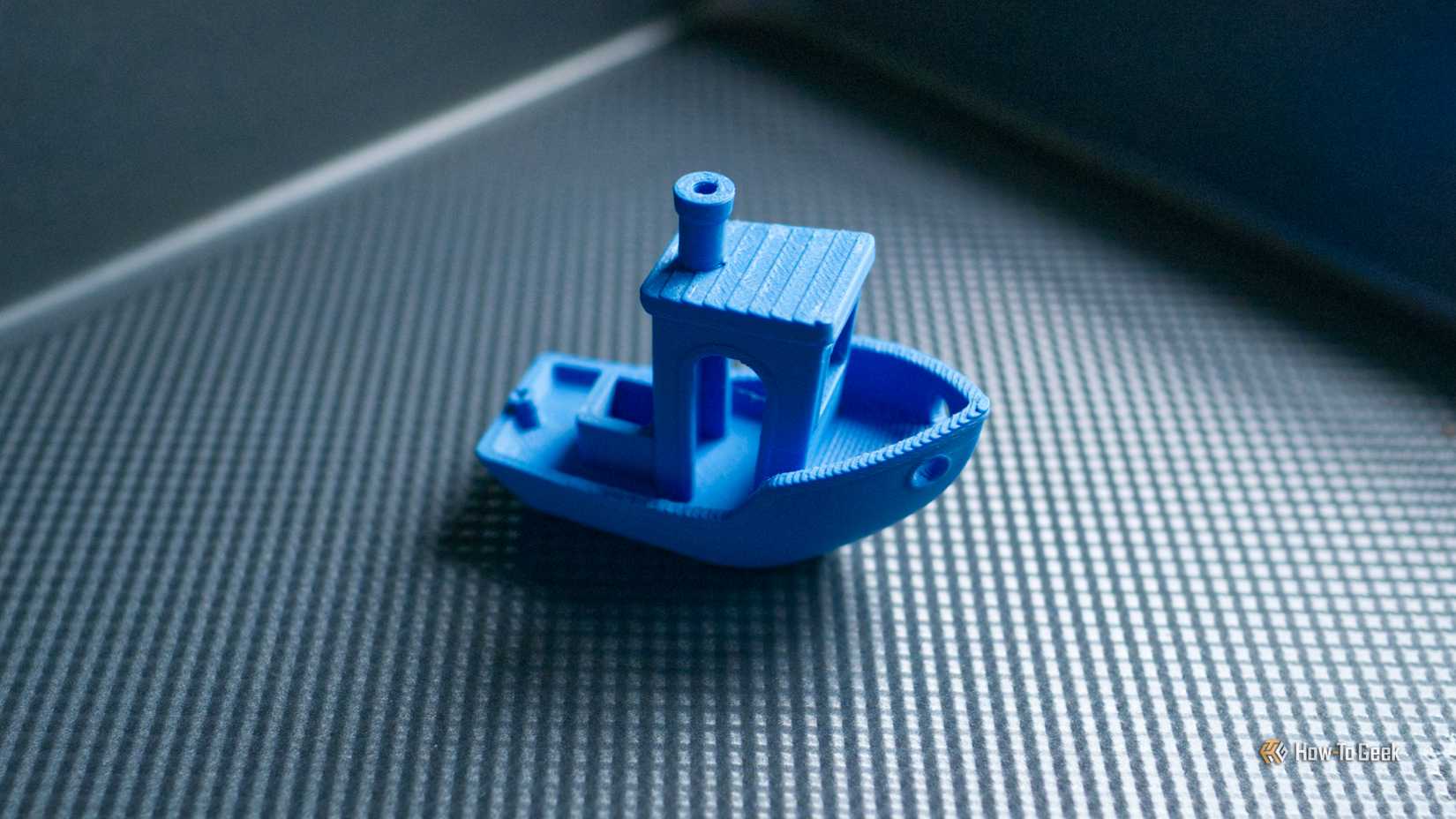 A Benchy in an oven tray.