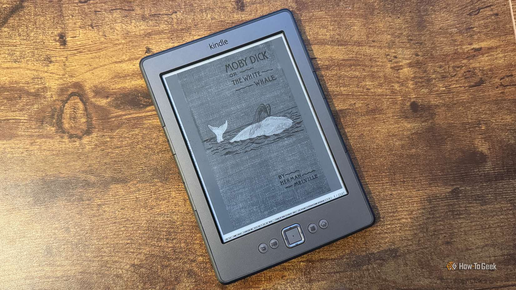 脱獄した Kindle 4 では、KOReader で白鯨が表示されます。