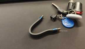 A keychain USB-C cable.