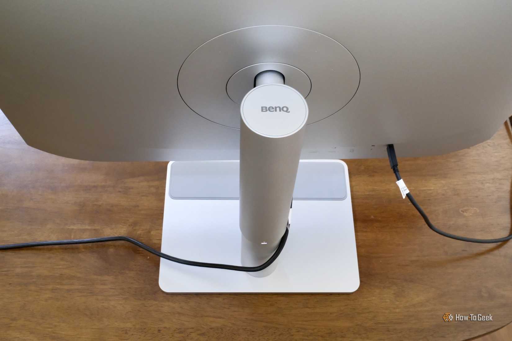 Back view of the BenQ MA270S, showing the adjustable stand.