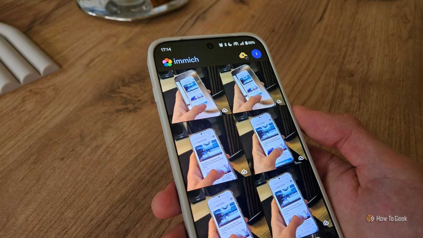 Immich running on an Android phone.