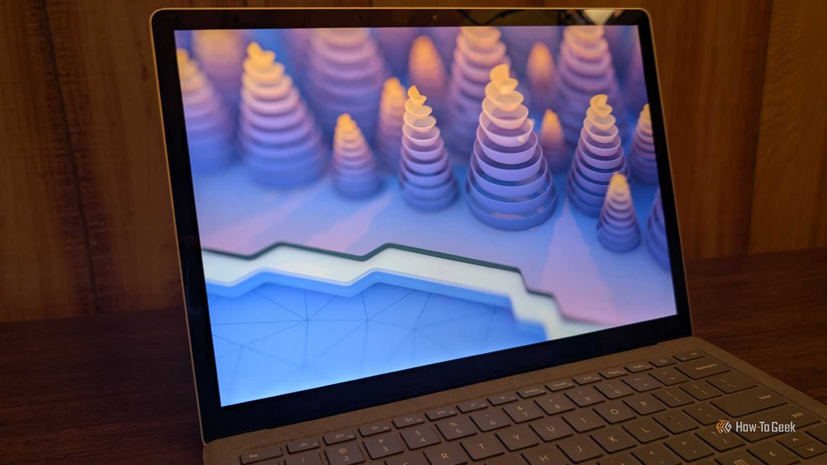 CachyOS open on a Surface Laptop.