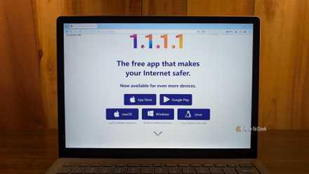 Cloudflare's 1.1.1.1 DNS open in Firefox.