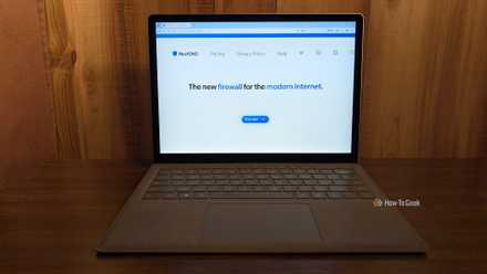 NextDNS open on a laptop.