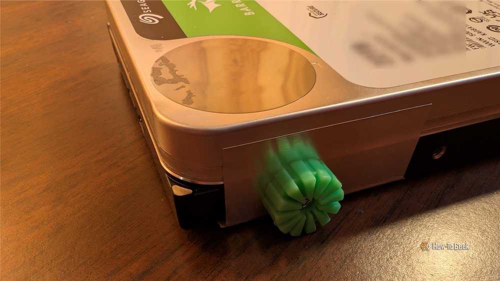 Anti-vibration mounts dampen hard drive noise and can extend drive life