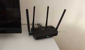 A Mercusys Wi-Fi 7 router.