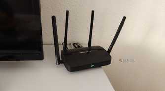 A Mercusys Wi-Fi 7 router.