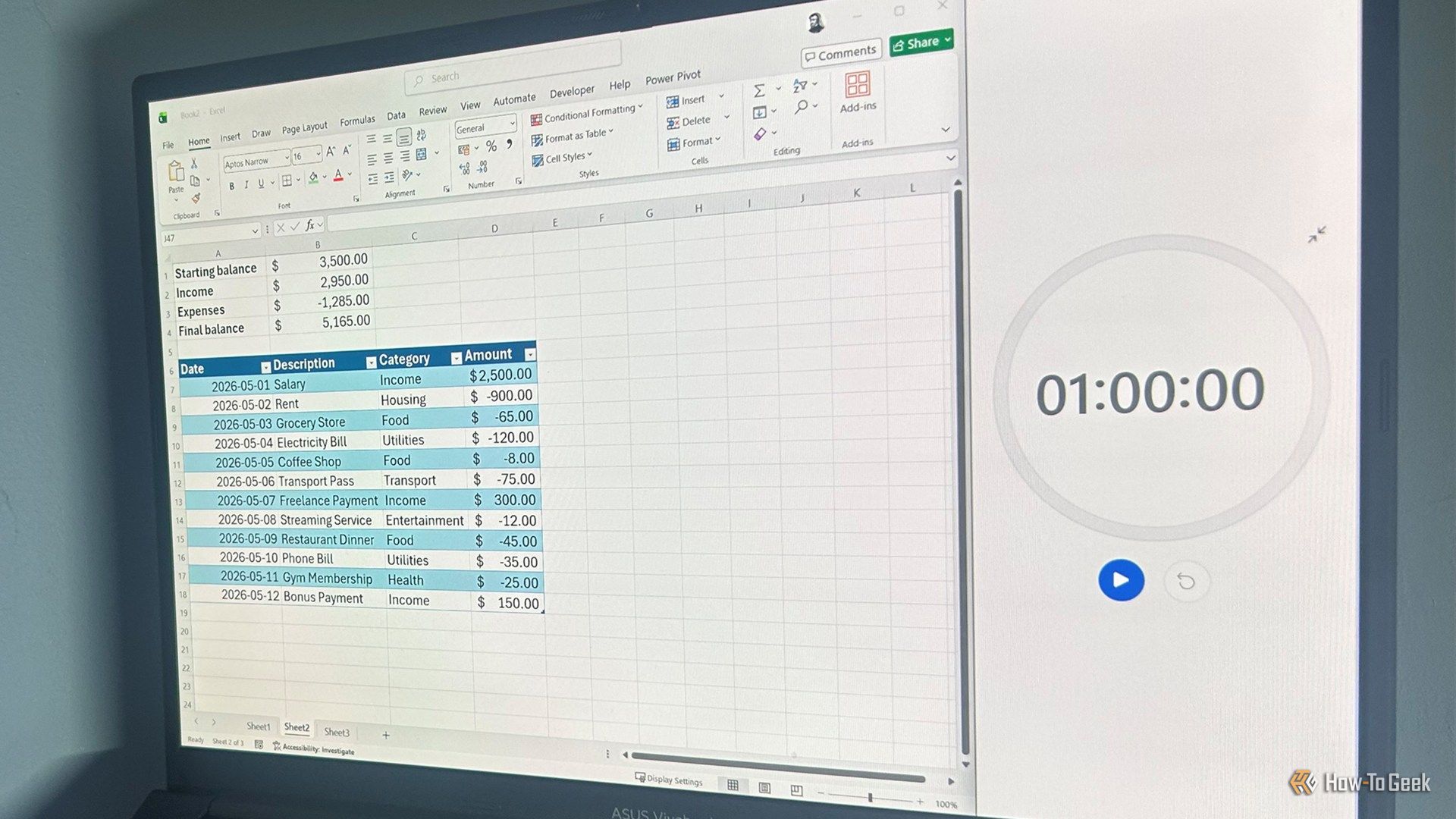 Excel for Beginners: Four Quick Projects Help Users Gain Core Skills in Under an Hour