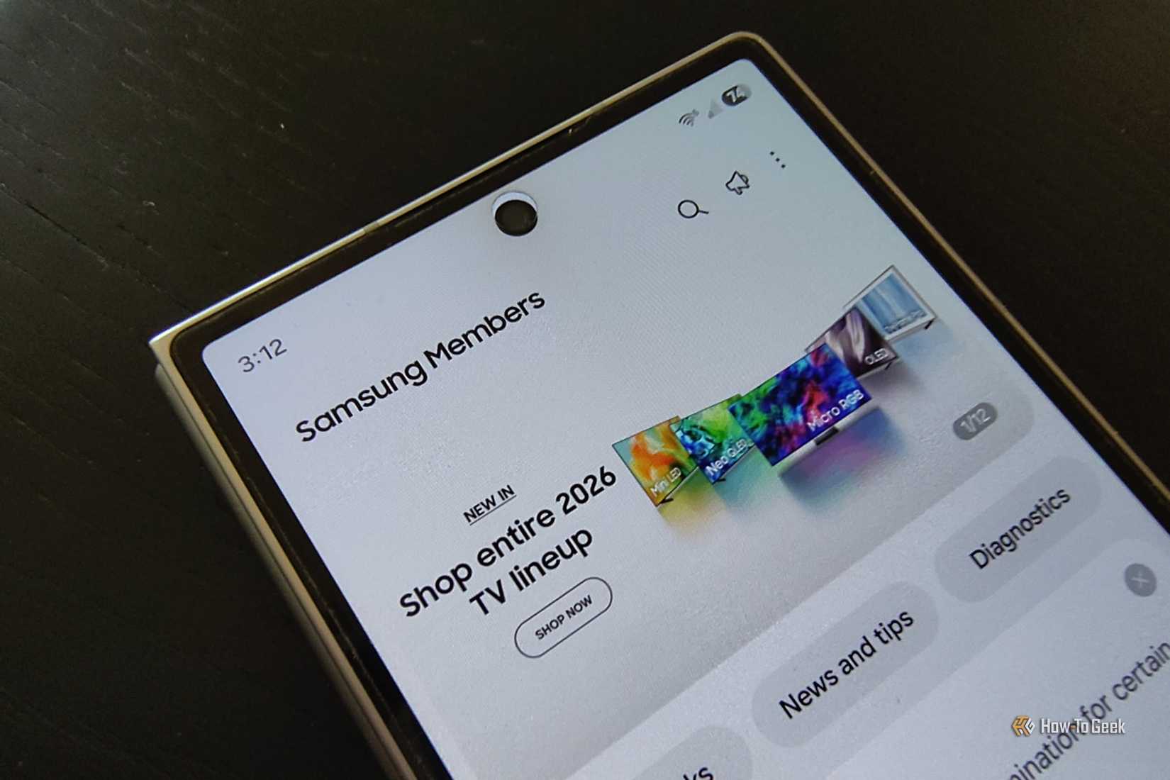 The Samsung Members app on a Samsung Galaxy Z Fold 6.