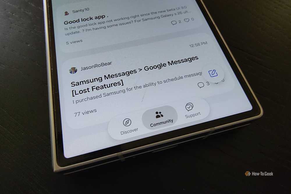 Samsung Members community section for user discussions and support