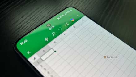 The Excel mobile app on Android.