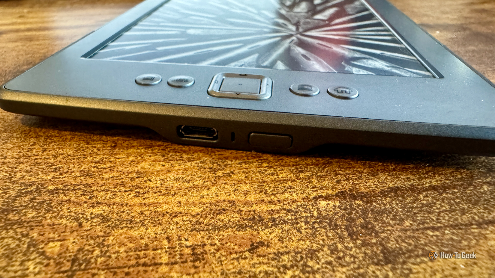 The power button on a Kindle 4.