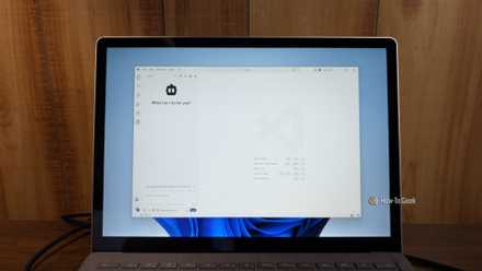 visual studio code chatbot interface open