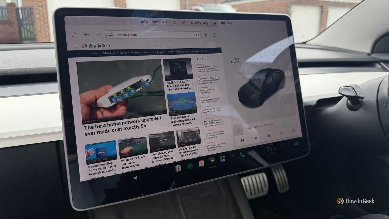 2021 Tesla Model 3 Performance touchscreen