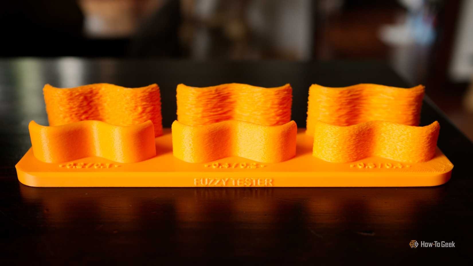 Wide shot of the 3D printed fuzzy skin fitting room.