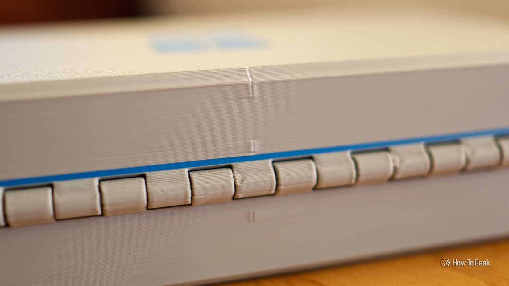 3D printed seams on a toolbox.