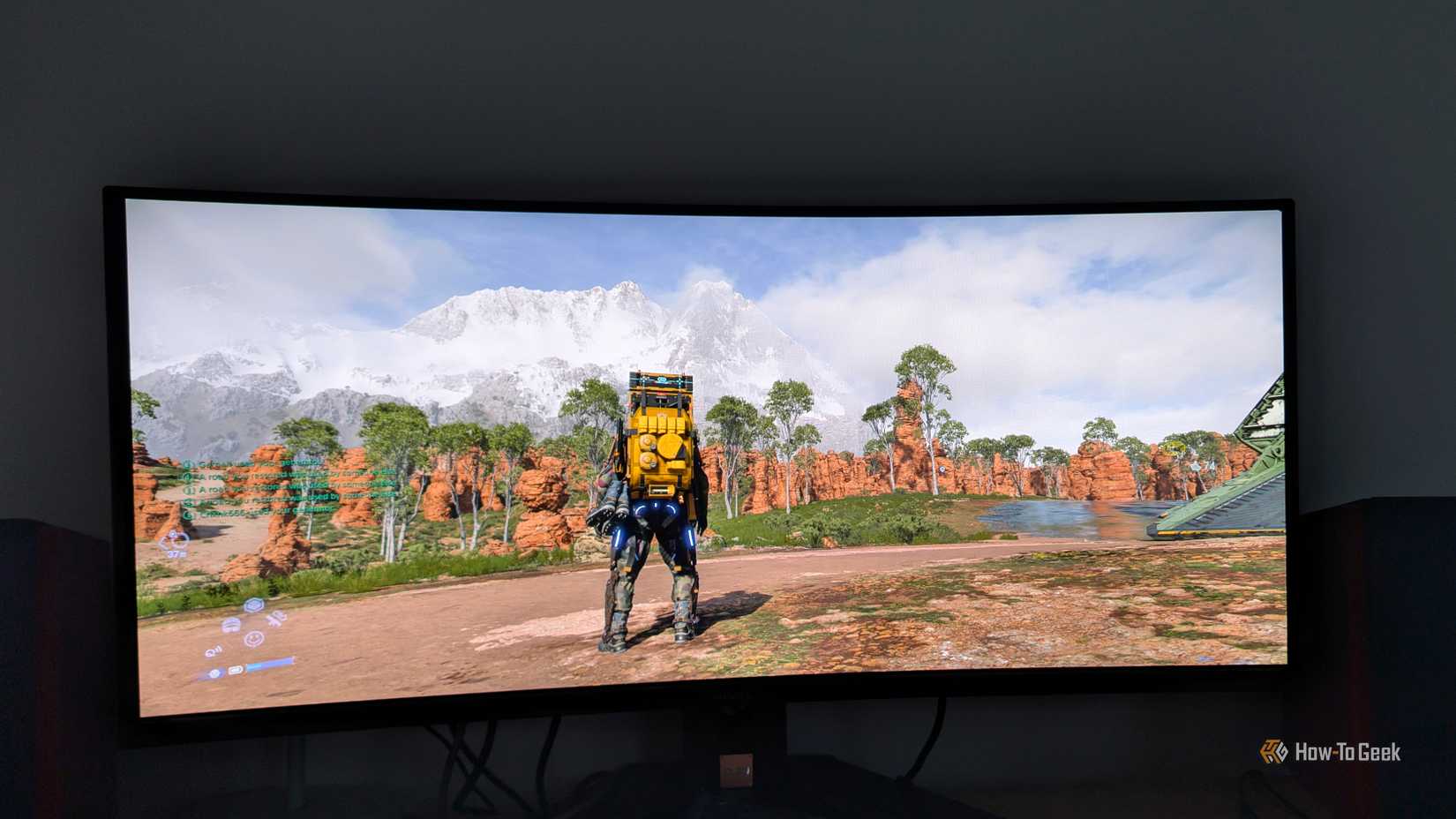 Death Stranding 2 running on an OLED monitor