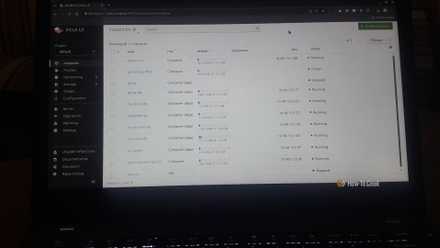 picture of incus webui running on a laptop