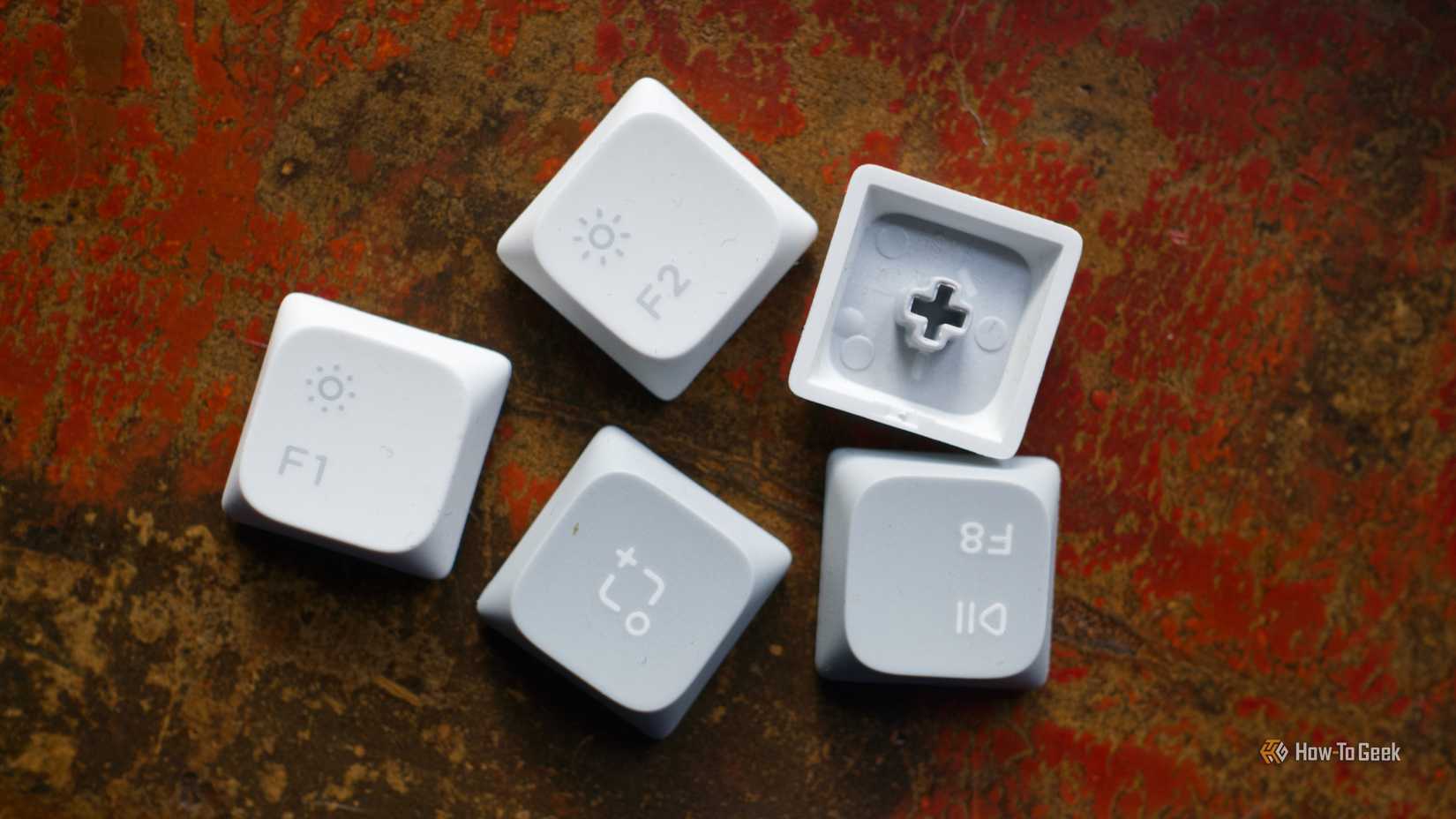 Replaced keycaps on a NuPhy keyboard.