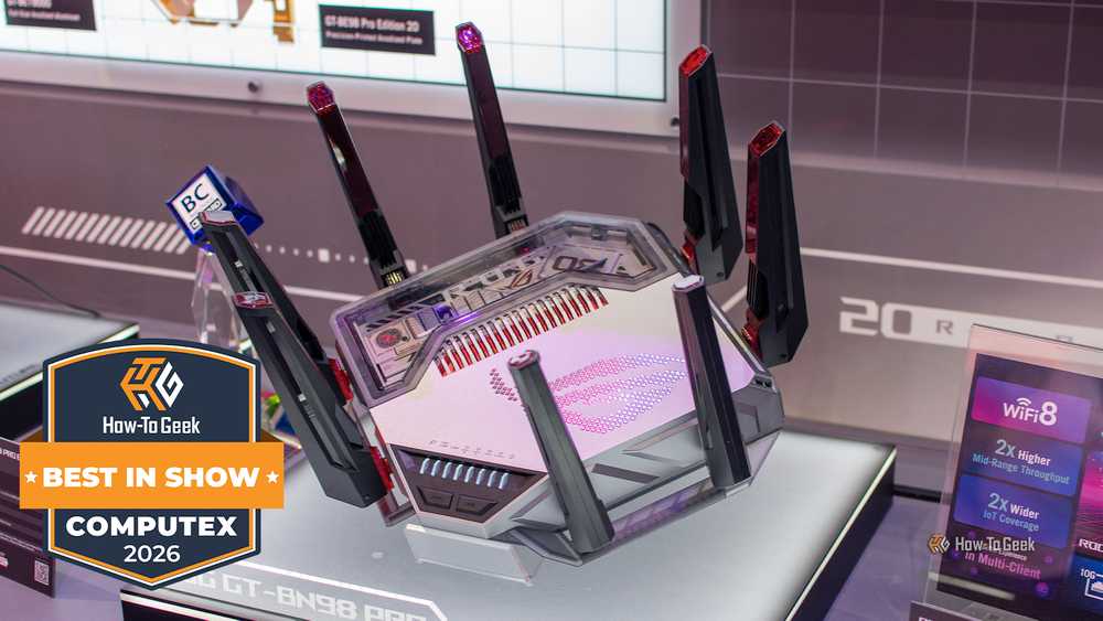 The ASUS ROG Rapture GT-BN98 Pro, the first router to claim Wi-Fi 8 support