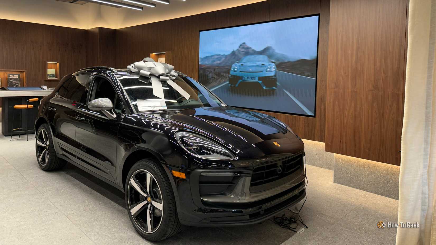 Porsche Macan in showroom