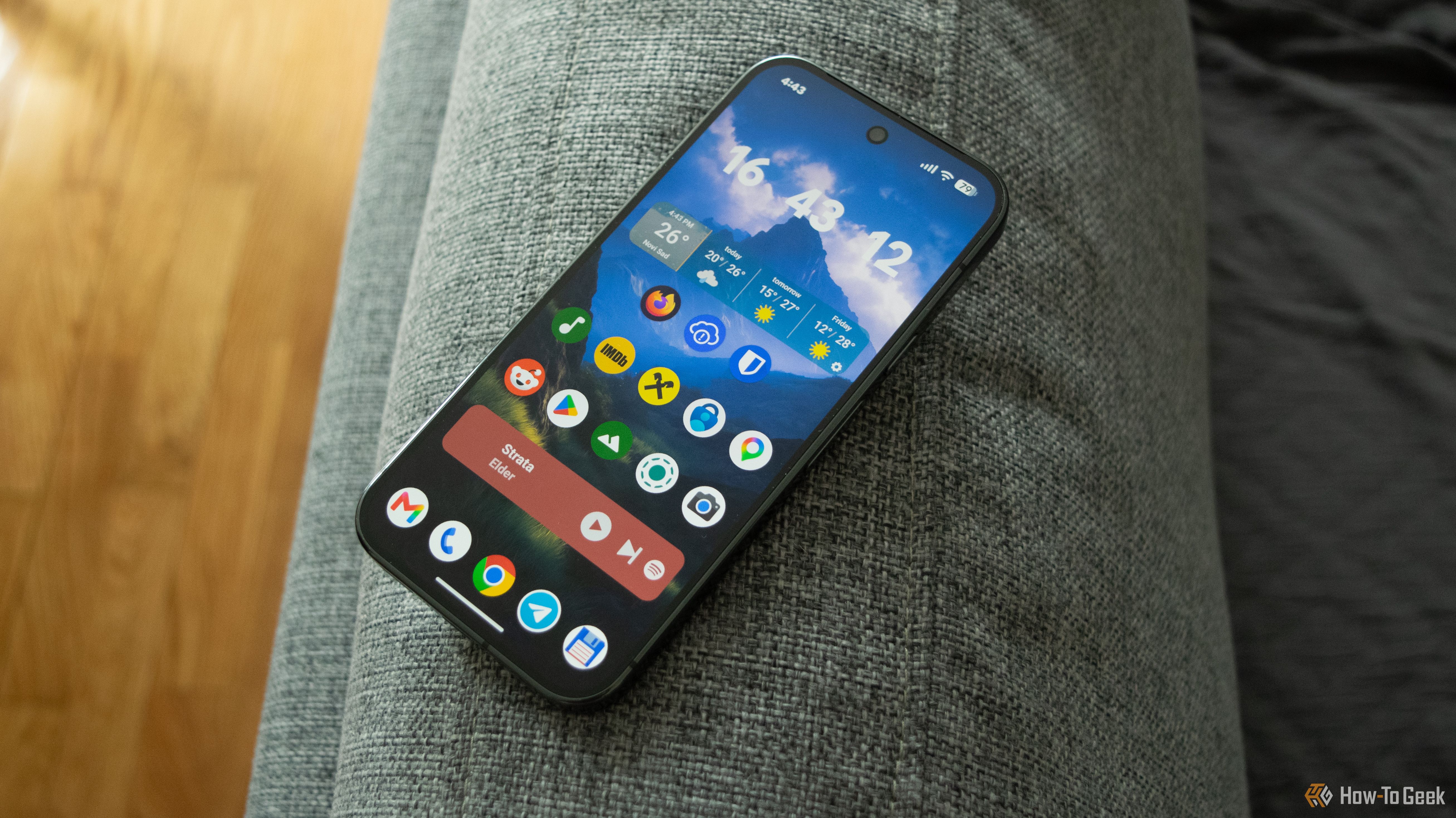 A Pixel 10 Pro running the Lawnchair Launcher.