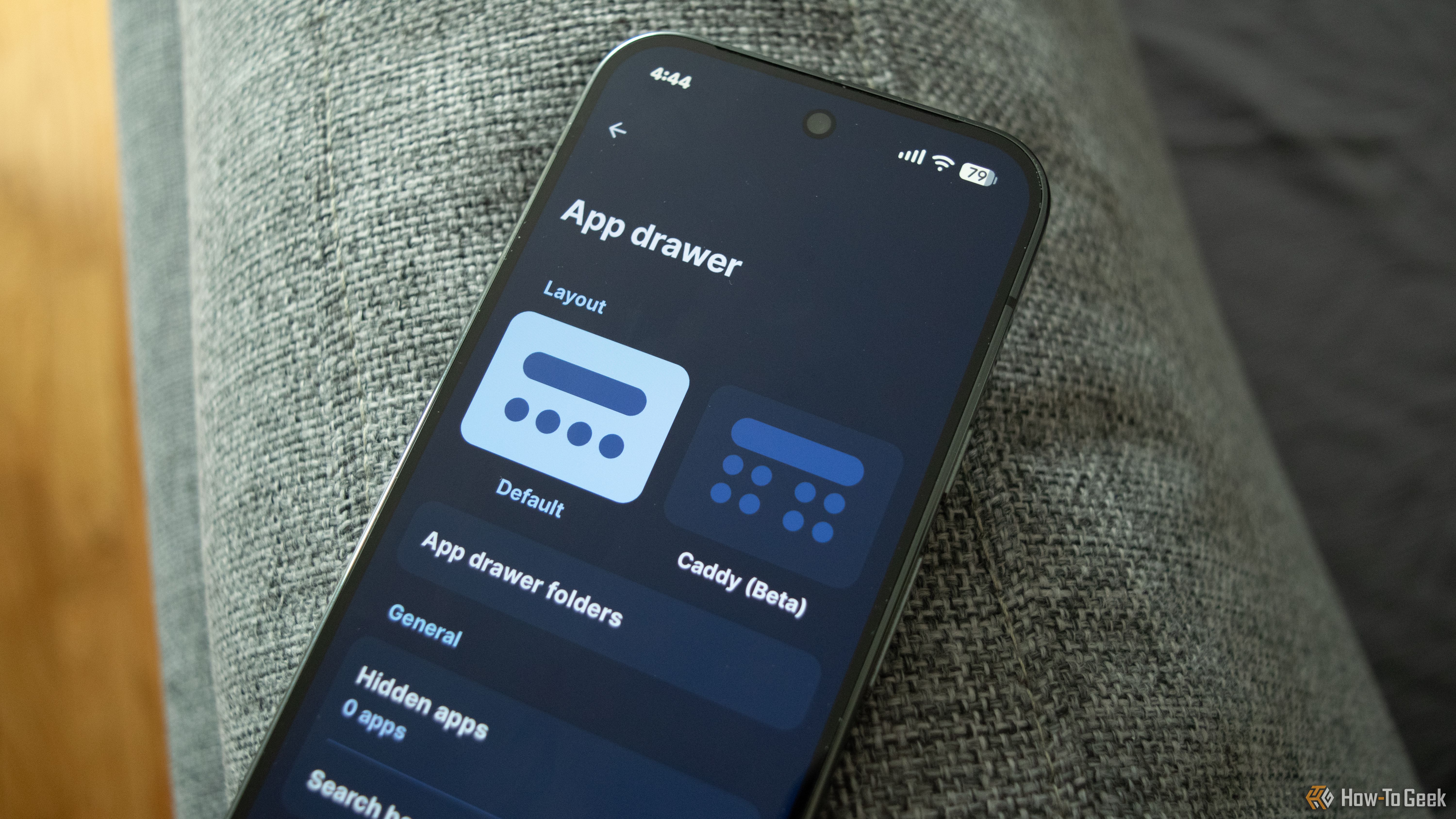 A Pixel 10 Pro running the Lawnchair Launcher.