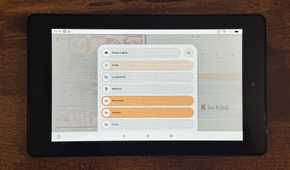 A tablet showing the Home Assistant House Lights list with Study Living Room Bedroom Kids Room Hallway and Porch.