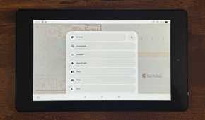 A tablet showing the Home Assistant Scenes list with Concentrate Energise Natural Light Read Relax and Rest.