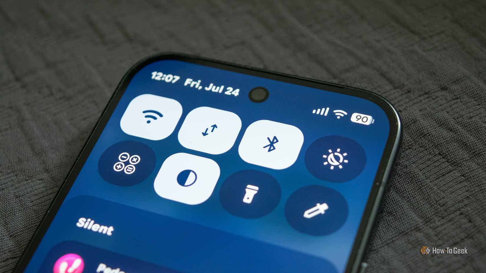 The Android Quick Settings panel on a Pixel 10 Pro.
