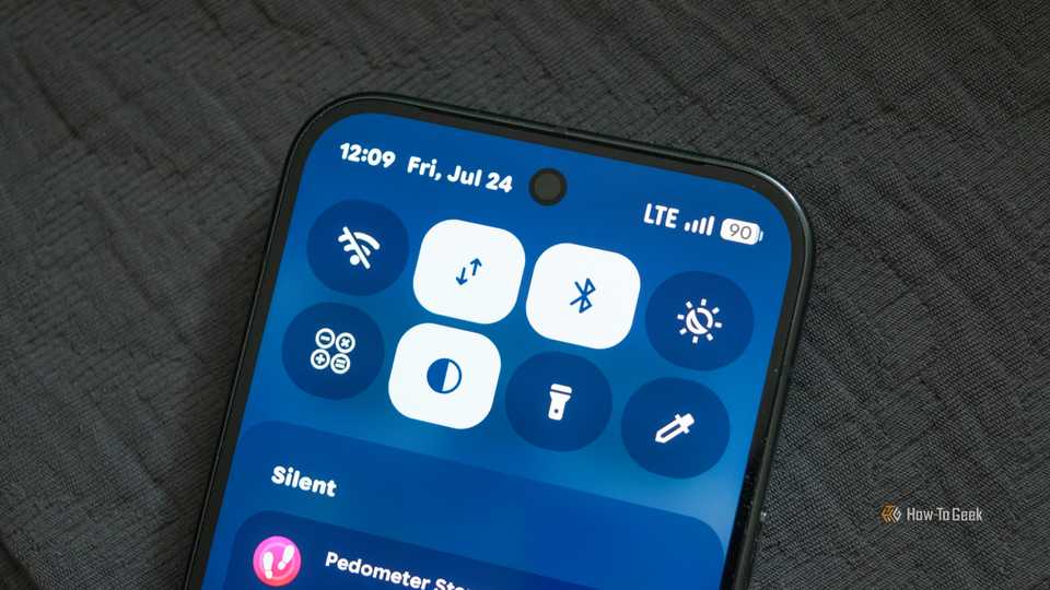The Android Quick Settings panel on a Pixel 10 Pro with the Wi-Fi toggle deactivated. 