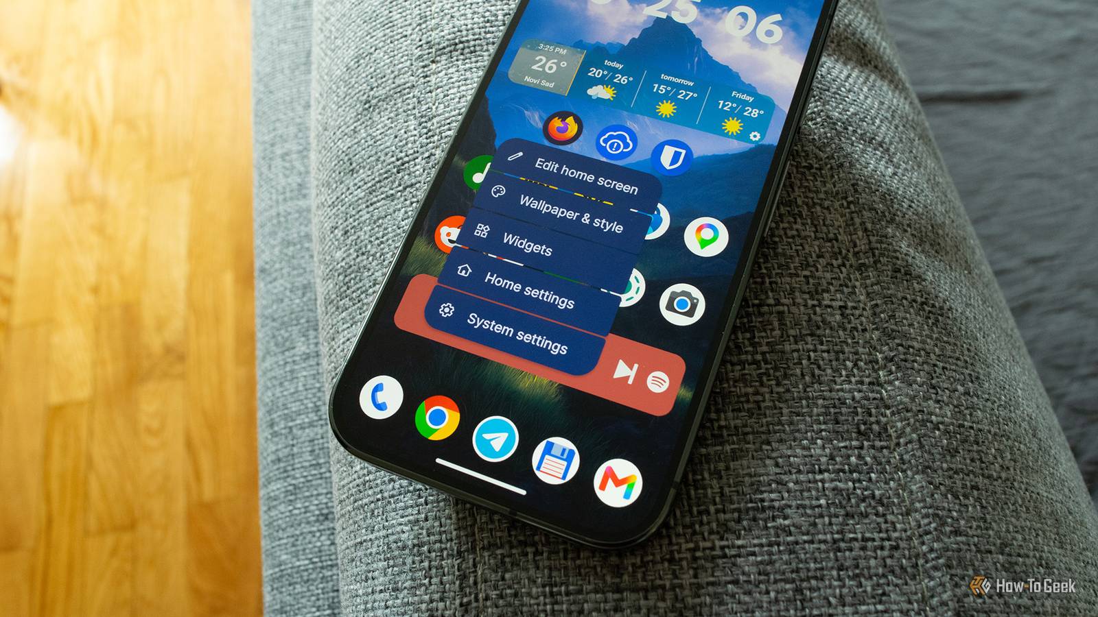 A Pixel 10 Pro running the Lawnchair launcher.