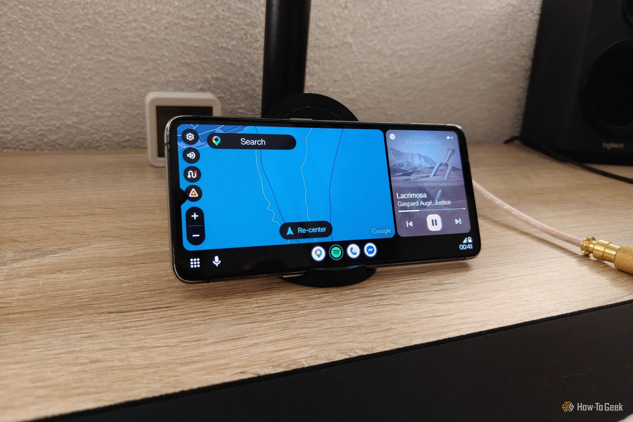 Android Auto running on a phone.