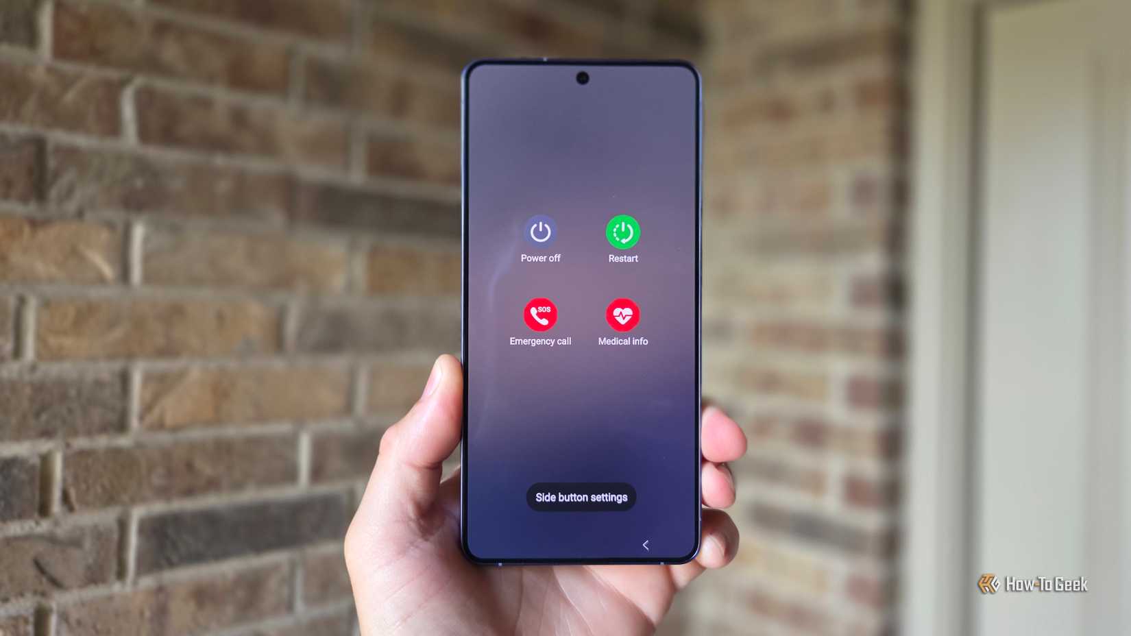 Samsung Galaxy S26 reboot, restart, power off menu