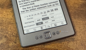 The typography settings in KOReader on a Kindle 4.