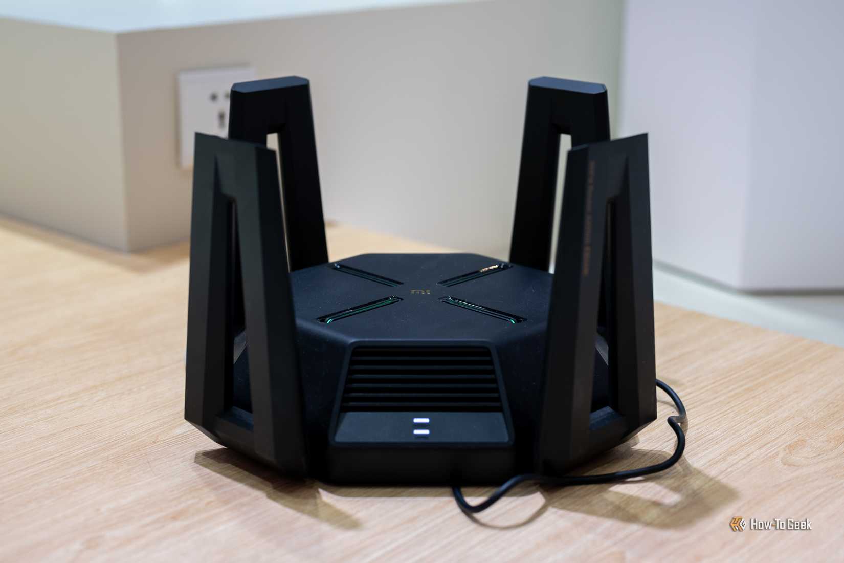 Xiaomi Mi Router AX9000 on display at MWC 2024.