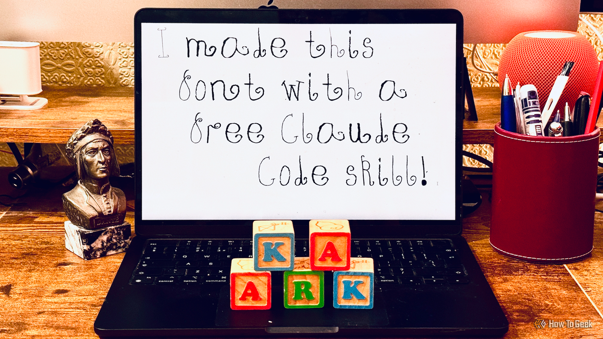 I turned my daughter's handwriting into a font with one free Claude Code skill