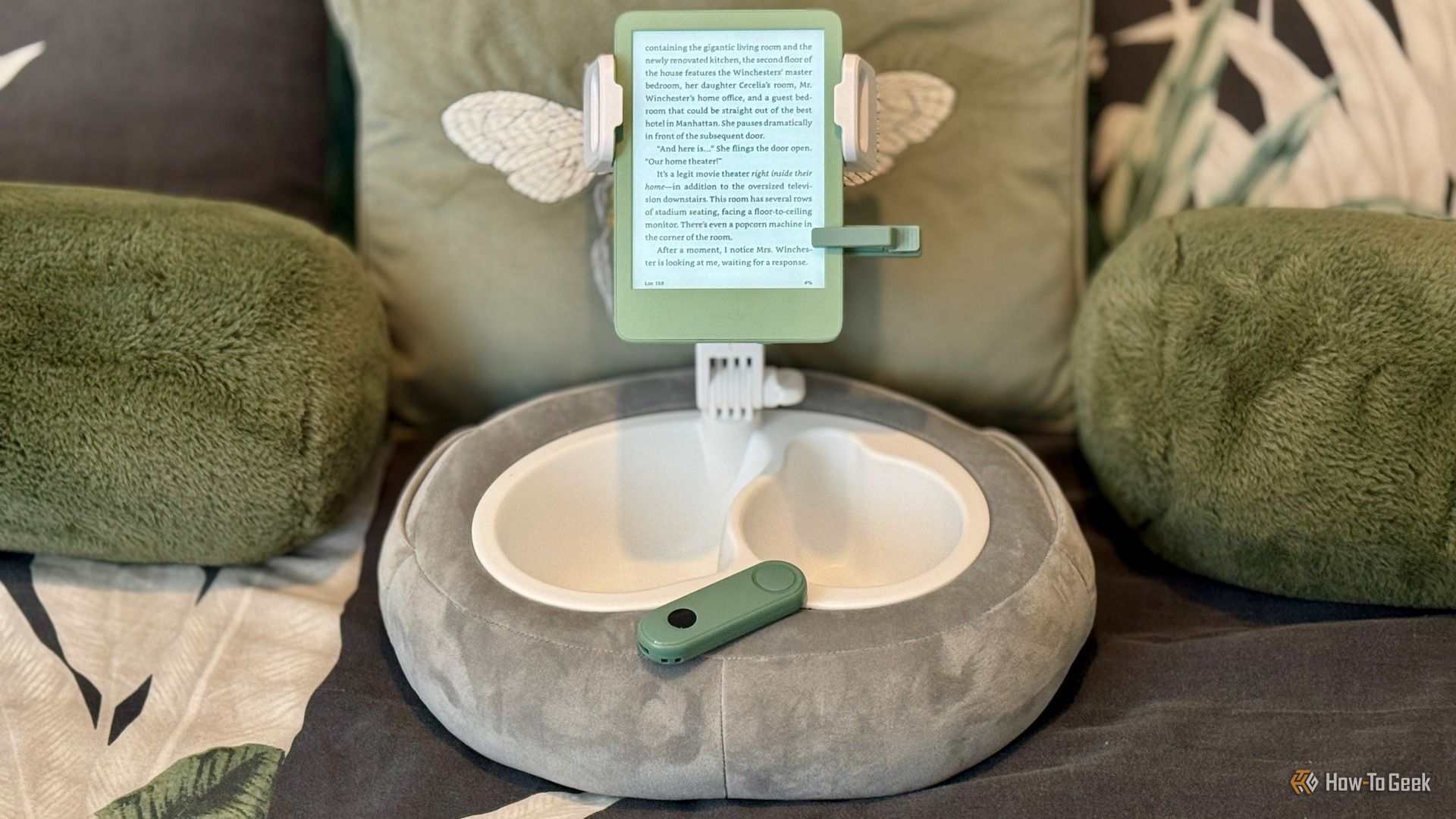 My wife loves her Kindle page turner, but I can't believe how it actually works