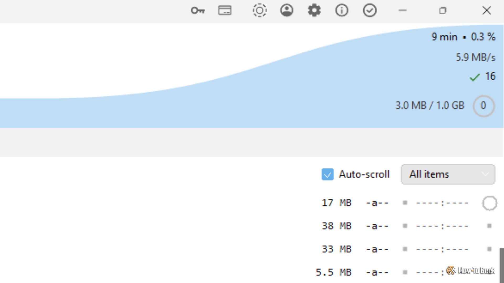 A large number of files being copied over in TerraCopy