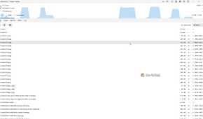 A list of files moving through TeraCopy