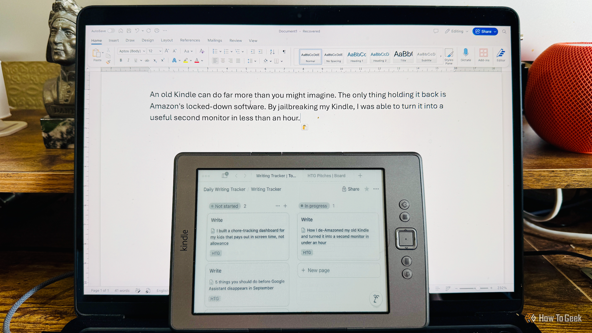 How I de-Amazoned my old Kindle and turned it into a second monitor in under an hour