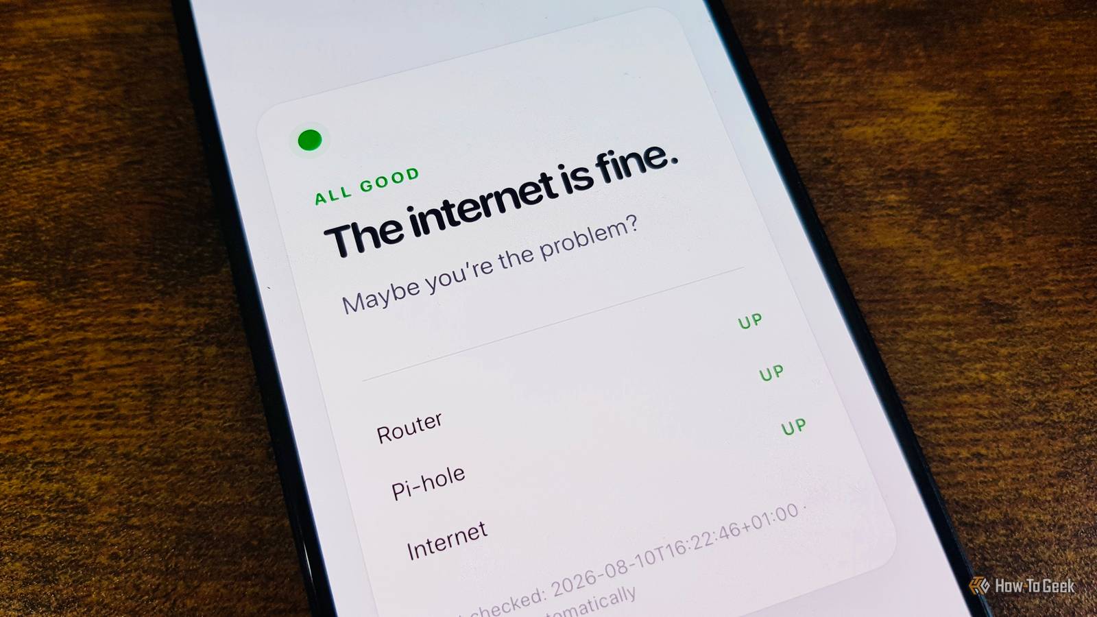 I built a self-hosted internet status page so my family knows when the outage isn’t my fault