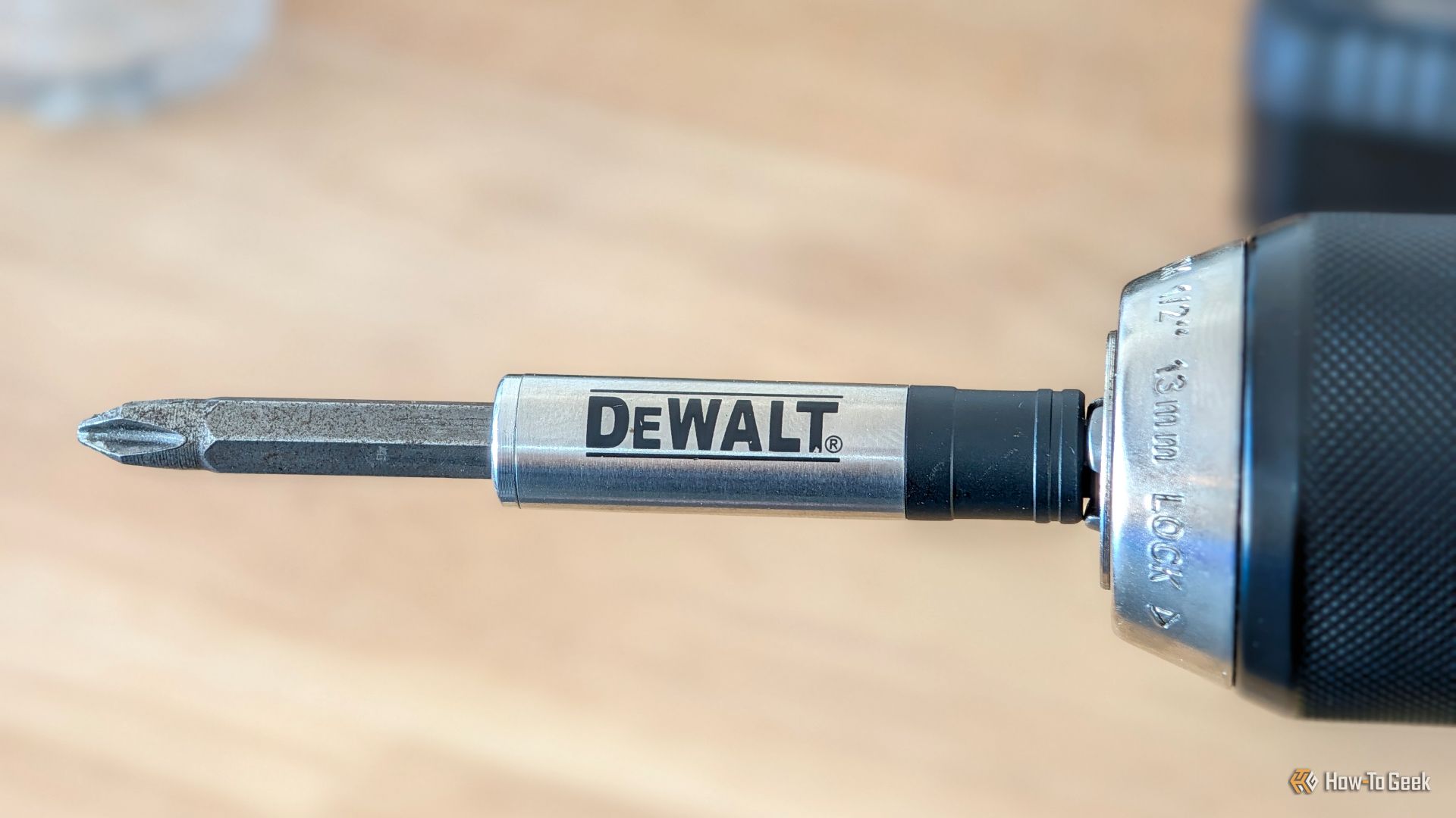 Dewalt magnetc bit holder in a ryobi drill